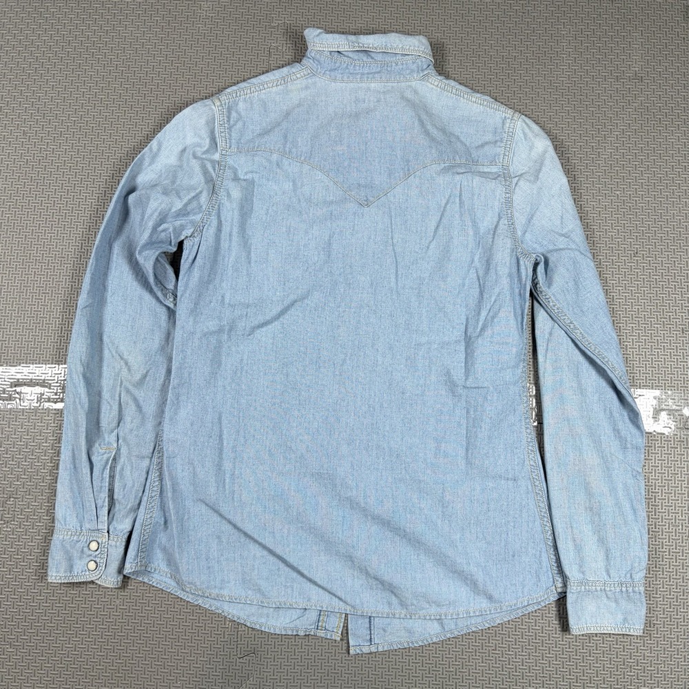 KAPITAL Kountry Embroidered Denim Western Shirt Indigo Womens Shirt Made Japan - Picture 5 of 9